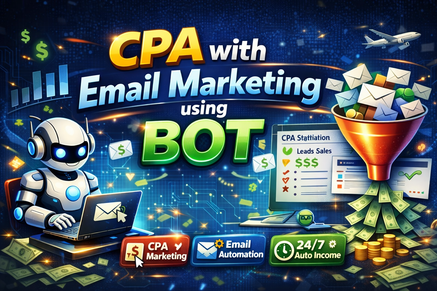 CPA with E-mail marketing using BOT.